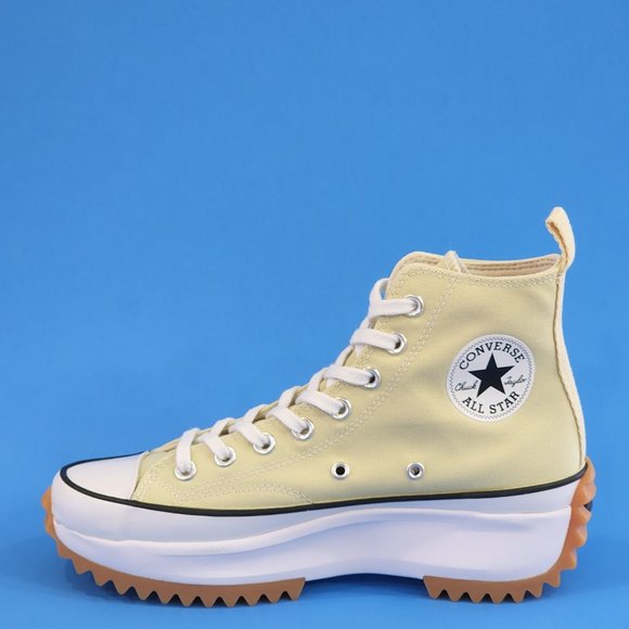 Converse Run Star Hike Hi Seasonal Color Lemon Drop Platform Sneaker A02132C NWT - Picture 3 of 6